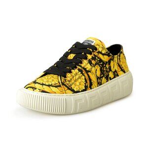 Versace Women's St. Barocco Print Canvas Sneakers Shoes US 9 IT 39